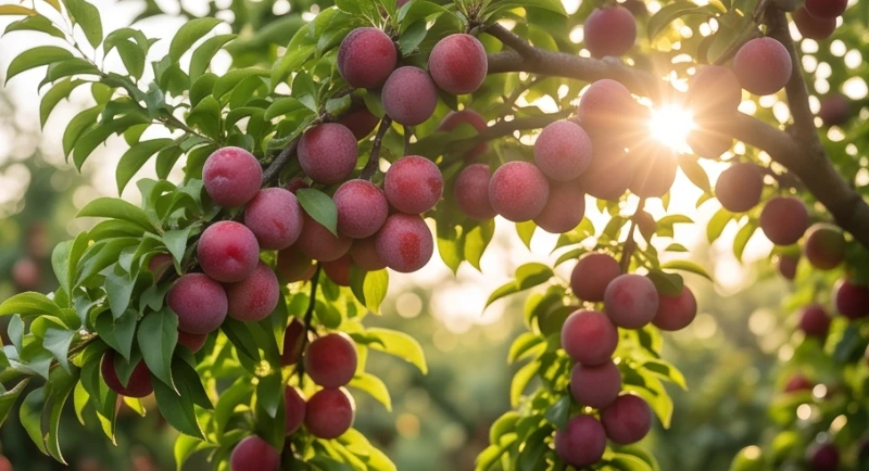 Mơ thấy cây mận: Giải mã điềm báo Bắc Nam và số tài lộc 2 Những cành mận trĩu nặng quả chín mọng đung đưa nhẹ nhàng trong gió