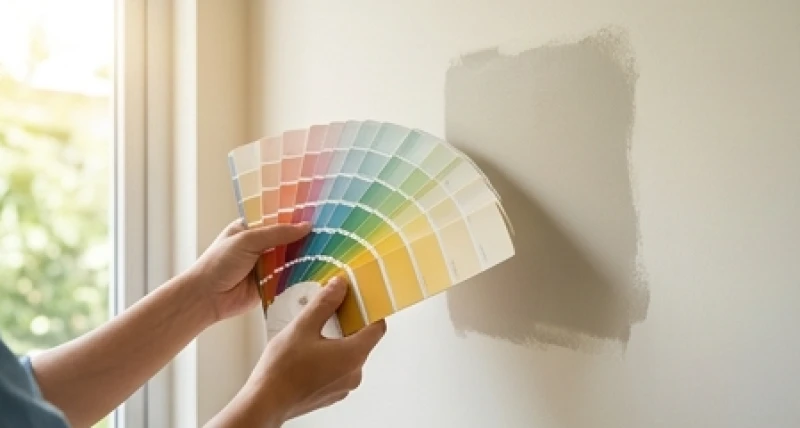 So sánh mã màu sơn trên cây fandeck thực tế dưới ánh sáng tự nhiên tại đại lý