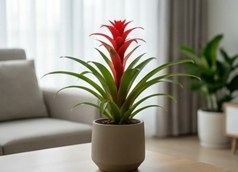 Cây trồng trong nhà hợp tuổi Sửu: Vị trí và định lượng nước 5 Bông hoa đỏ rực rỡ mọc vươn thẳng từ tâm của cây Phong Lộc Hoa tiếp thêm nhiệt huyết cho mệnh Hỏa