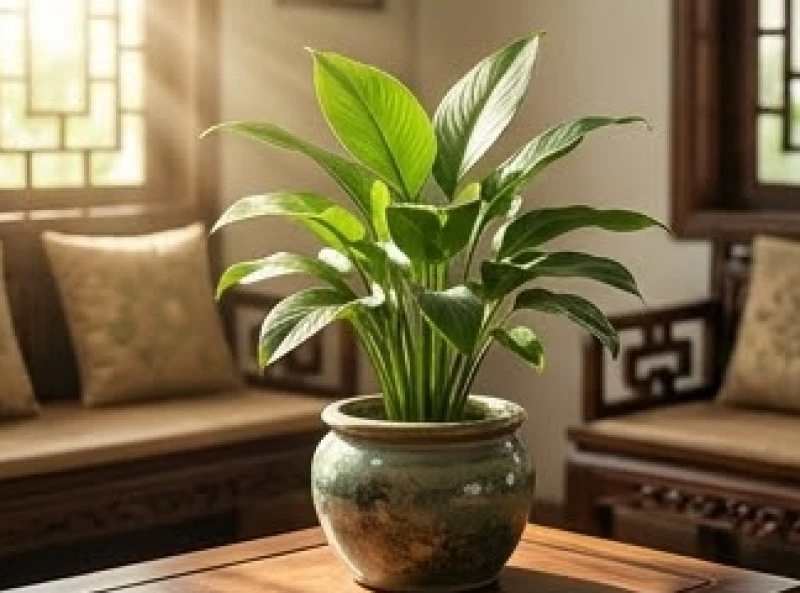 Chậu cây cảnh tán rộng được đặt ở góc Đông Nam phòng khách giúp cân bằng vượng khí