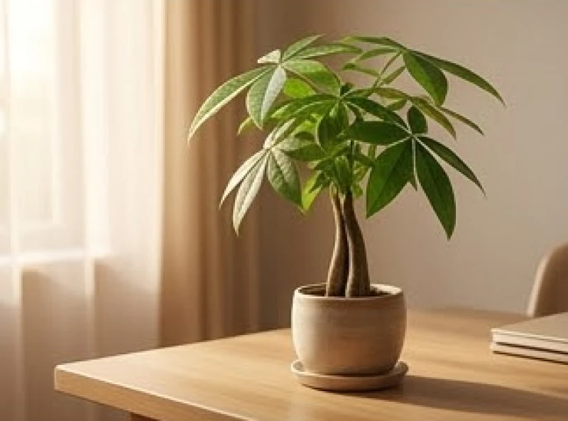 Tuổi Thìn mệnh gì: tra cứu nạp âm và quy tắc hóa giải 7 Chậu cây kim ngân tươi tốt trồng trong chậu gốm sứ đặt trang trọng trên bàn làm việc
