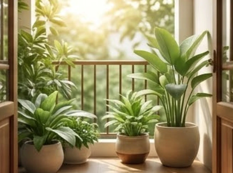 Những điều cấm kỵ trong phong thủy với tuổi Thìn và cách hóa giải 9 Không gian ban công tĩnh lặng với các chậu cây phong thủy có tán lá mềm mại tươi tốt