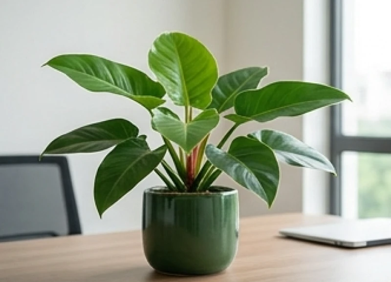 Tuổi Tý hợp cây gì: Trọn bộ 5 bản mệnh và lịch tưới tránh đại kỵ 4 Cây Trầu Bà Đế Vương xanh trồng trong chậu màu tối là biểu tượng uy quyền cho người mệnh Mộc