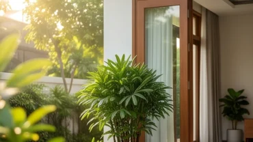 Chậu cây cảnh sinh trưởng mạnh mẽ ngoài hiên nhà làm cây trồng ngoài sân hợp tuổi thân chiêu tài lộc