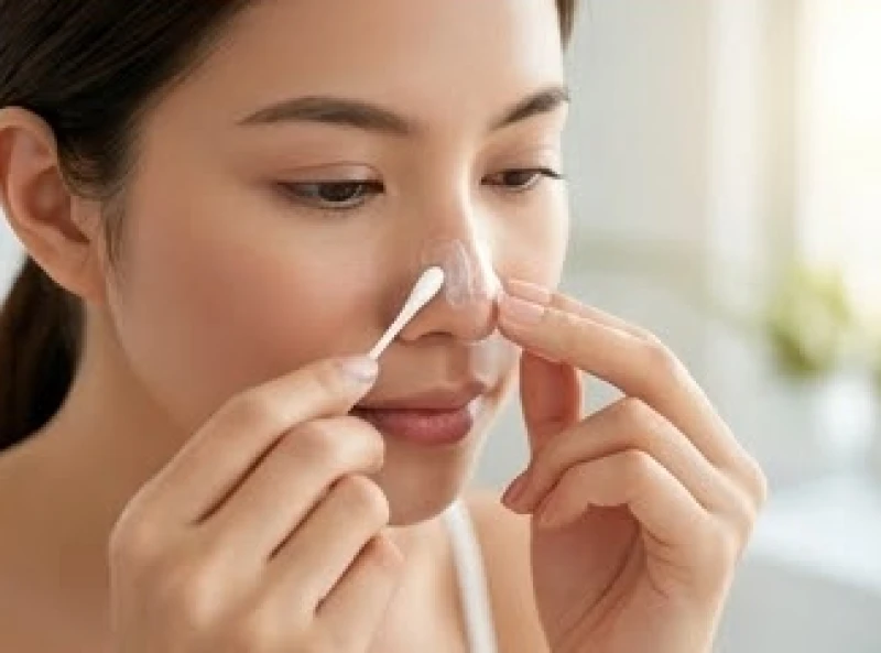 Nốt ruồi ở đầu mũi nữ: Ý nghĩa từng vị trí & cách tẩy an toàn 10 Người phụ nữ nhẹ nhàng thoa kem dưỡng phục hồi lên vùng da mũi vừa rụng vảy sau thủ thuật
