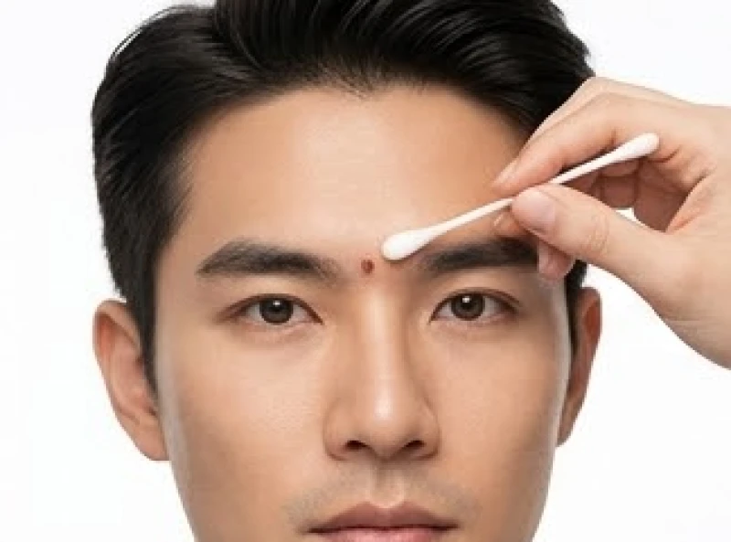 Nốt ruồi giữa hai lông mày nam: Ý nghĩa phong thủy và lưu ý tẩy 8 Bước dùng tăm bông và nước muối sinh lý vệ sinh vùng da non sau khi tẩy nốt ruồi
