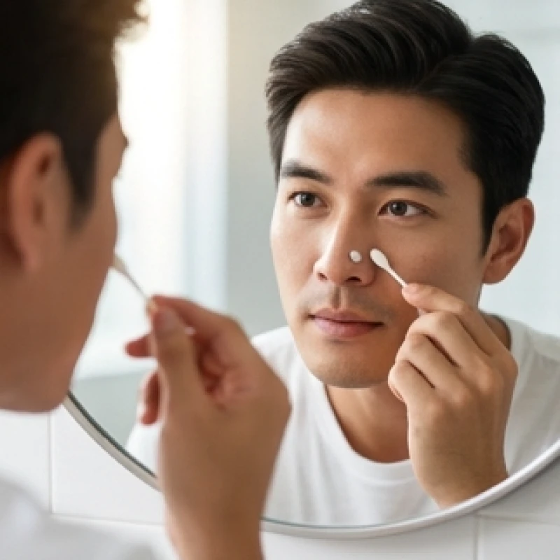 Quá trình bôi kem phục hồi và chăm sóc vết thương sau khi tẩy nốt ruồi