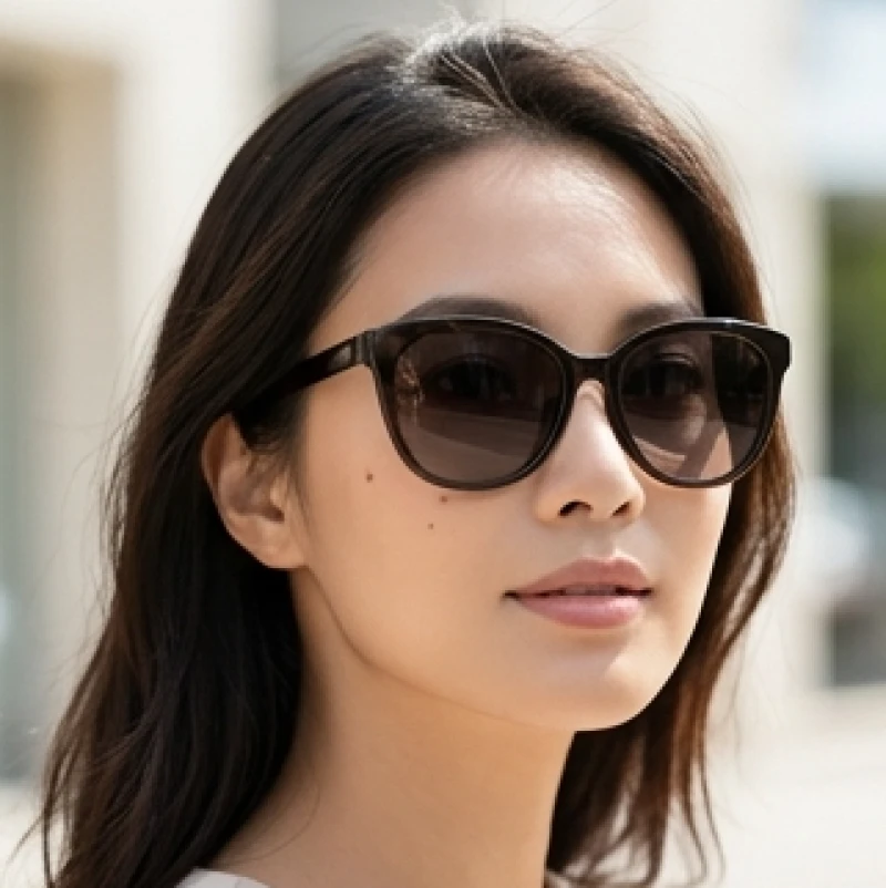 Nốt ruồi lệ bên trái: Ý nghĩa nam nữ, chi phí tẩy và rủi ro y khoa 6 Phụ nữ đeo kính râm bản to bảo vệ vùng da quanh mắt sau khi thực hiện thủ thuật thẩm mỹ