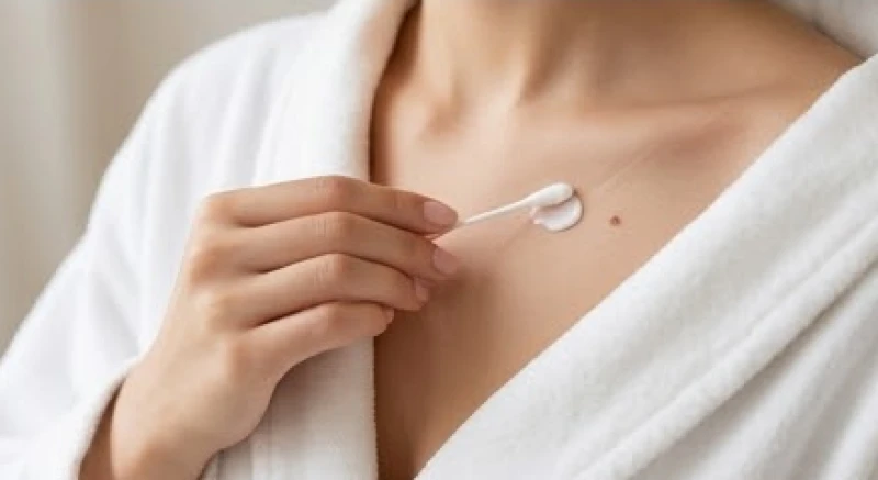 Thao tác vệ sinh nhẹ nhàng bằng tăm bông và nước muối sinh lý giúp vết thương nhanh lành