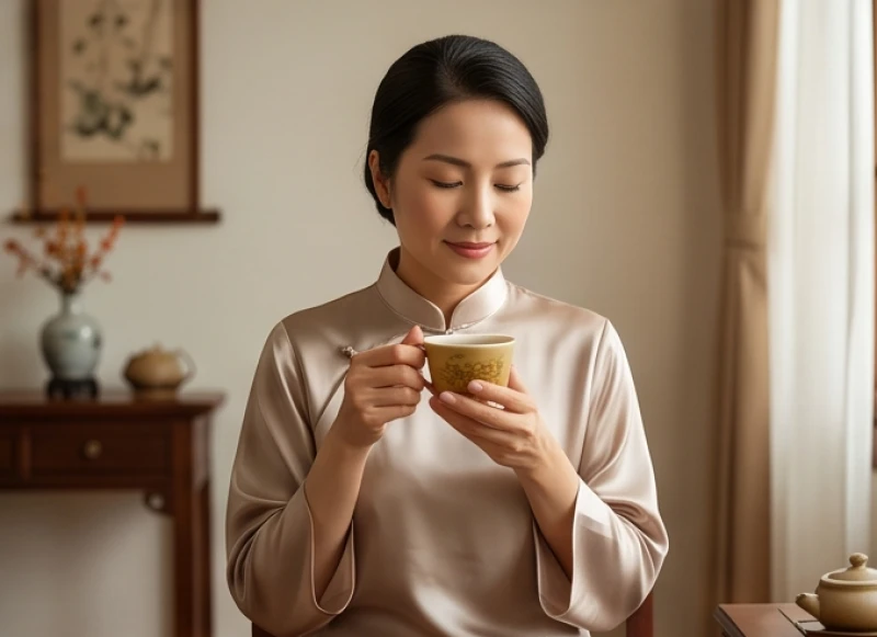 Sao hạn tuổi Dần năm 2027: Bảng tra 5 thế hệ và cách dâng sao 6 Người phụ nữ thư giãn uống trà thảo mộc tự nhiên để chăm sóc sức khỏe toàn diện