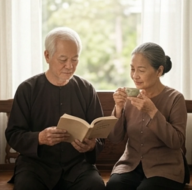 Tử vi tuổi Nhâm Dần 1962 năm 2026: cát hung 12 tháng nam nữ 1 Người lớn tuổi thảnh thơi thưởng trà và lên kế hoạch tài chính sức khỏe