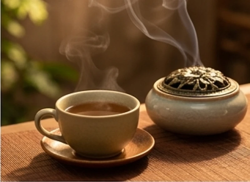 Trà thảo mộc và không gian thư giãn giúp người tuổi Tý giảm căng thẳng thần kinh
