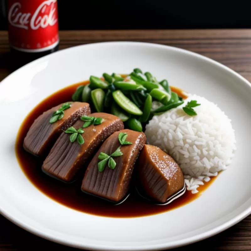 Chân giò hầm coca và nước tương