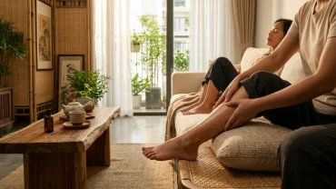 Hình ảnh minh họa đa chiều giúp giải mã chi tiết hiện tượng chân trái giật có điềm gì dưới góc độ tâm linh và y khoa
