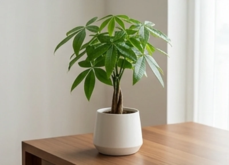 Tuổi Tuất mệnh gì: Tra cứu chuẩn nạp âm và màu phong thủy 7 Chậu cây Kim Ngân xanh tốt đặt ở góc bàn làm việc hỗ trợ năng lượng mệnh Mộc