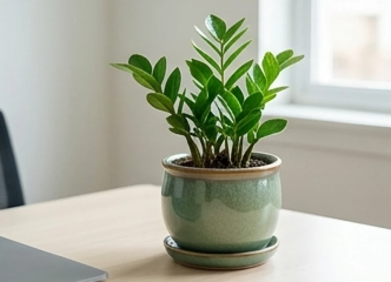 Tuổi Mão hợp cây gì: Chọn đúng mệnh, chuẩn hướng và ngân sách 10 Chậu cây kim tiền mini lá xanh bóng mượt trồng trong chậu gốm sứ cao cấp có đĩa lót ở dưới