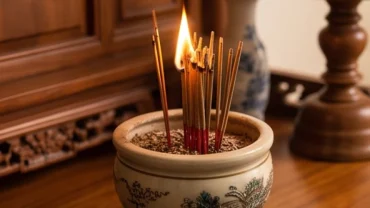 Hiện tượng cháy bát hương là điềm gì và cách xử lý an toàn trên bàn thờ gia tiên