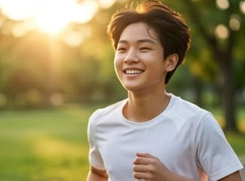 Xem tướng khuôn mặt: Hướng dẫn tự luận giải và cách hóa giải 11 Người trẻ đang mỉm cười sảng khoái khi chạy bộ ngoài trời đón ánh nắng ban mai rực rỡ