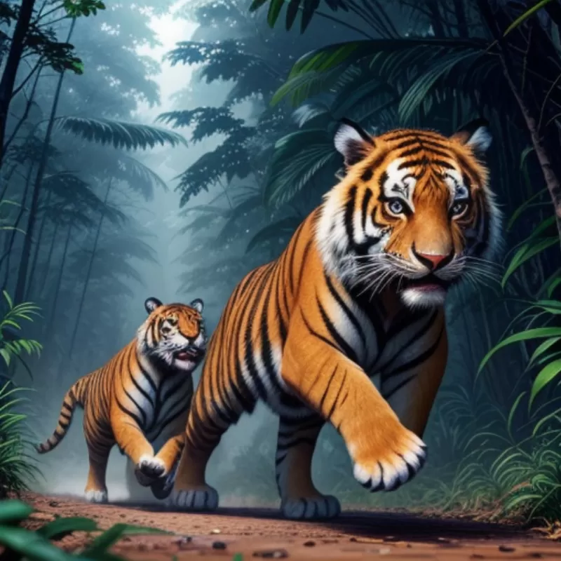 Chạy trốn khỏi con hổ