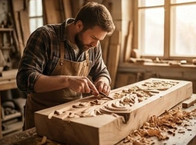 Xưởng chế tác đồ gỗ mỹ nghệ nơi mộc khí vượng gây cản trở và kéo dài thời gian thu hồi vốn của người mệnh Thổ
