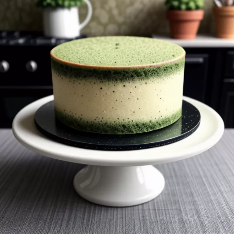 Bánh cheesecake matcha oreo sau khi hoàn thành