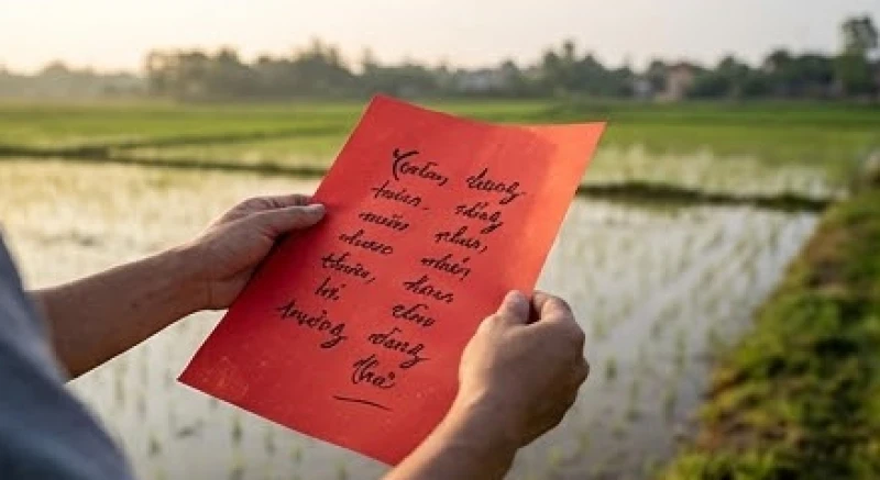 Văn khấn xuống đồng đầu năm: bài khấn Thần Nông & sắm lễ 4 Bản chép tay văn khấn xuống đồng trên giấy sớ đỏ giúp người nông dân đọc trơn tru khi làm lễ.