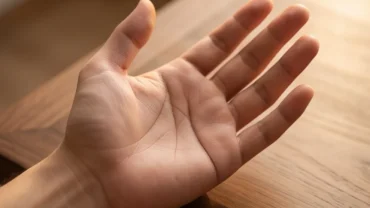 Đường chỉ tay chữ Nhất tay phải hằn sâu ngang lòng bàn tay thể hiện ý chí độc lập và bản lĩnh bứt phá
