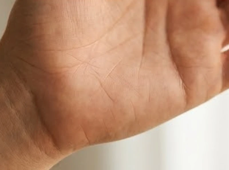 Đường chỉ sát Tâm đạo mờ nhạt, trong khi đường phía trên gần ngón út lại rất dài và được khắc sâu rõ nét