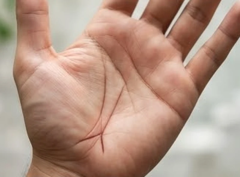 Hình đuôi cá xuất hiện rõ nét ở điểm cuối cùng của đường sinh đạo nằm ngay sát cổ tay