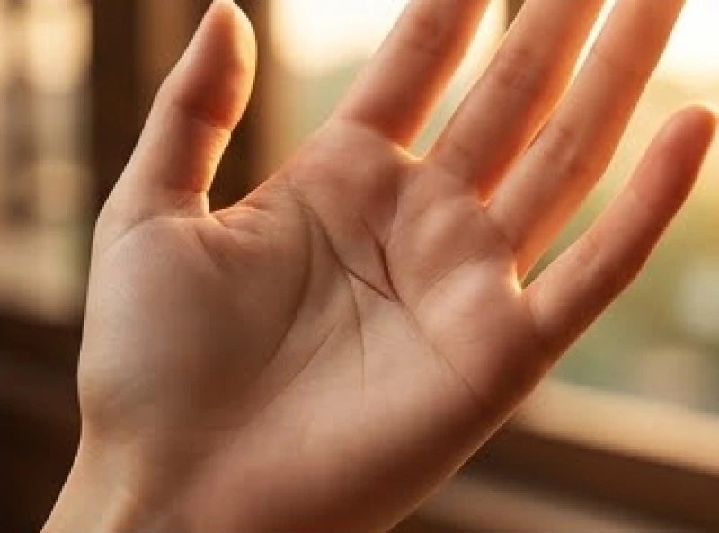 Lòng bàn tay có nhánh đuôi cá nằm ở điểm kết thúc của đường tình duyên sát dưới ngón trỏ