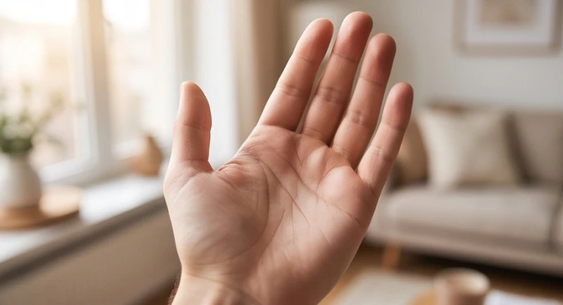Đường sự nghiệp mờ: Ý nghĩa theo mốc tuổi và hướng cải thiện 2 Bàn tay có đường chỉ tay sự nghiệp đứt đoạn hoặc mờ nhạt dọc theo lòng bàn tay