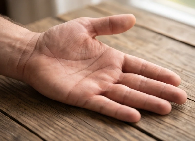 Bàn tay nam giới với đường sự nghiệp bị ảnh hưởng bởi đường tâm đạo