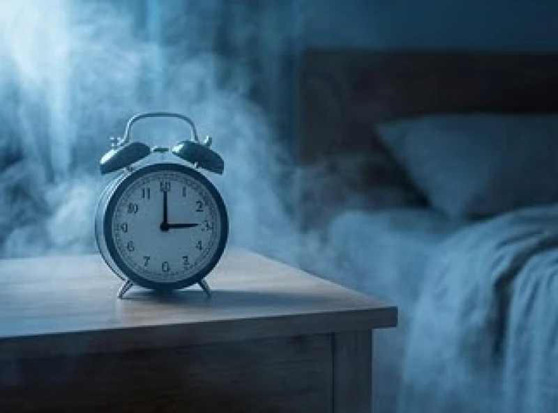Mơ thấy động vật hoang dã: Giải mã điềm báo & bộ số sổ mơ 8 Một chiếc đồng hồ chỉ ba giờ sáng đặt trên bàn cạnh giường ngủ với lớp sương mờ ảo cuộn quanh