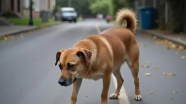 Chó đi lạc buồn bã