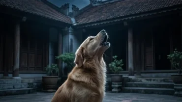 Chú chó ngửa cổ lên trời hú dài giữa đêm khuya giúp giải mã chó hú là điềm gì theo phong thủy và khoa học