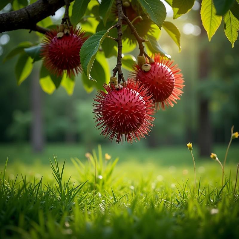 Mơ thấy chôm chôm chín rụng