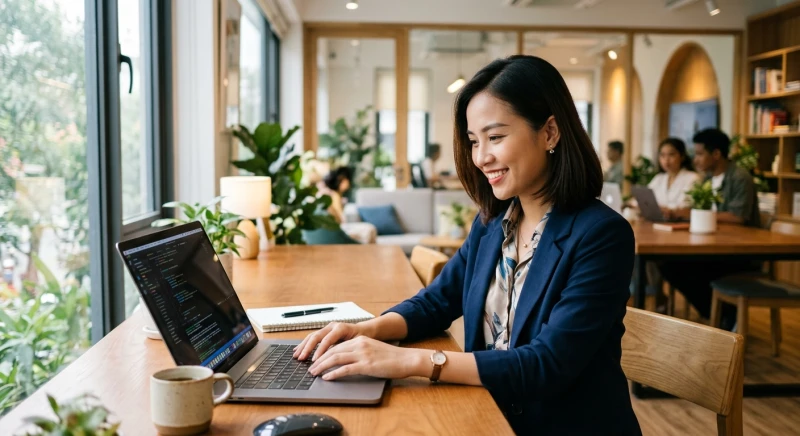Phụ nữ tự tin làm việc trong môi trường năng động phù hợp với tính cách bẩm sinh