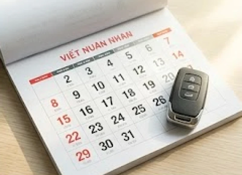Tuổi Thìn mua xe ngày nào tốt: Bảng tra cứu 12 tháng 2 Lịch vạn niên mở ở trang có ngày Tam Hợp Thân Tý Thìn bên cạnh chìa khóa xe hơi thông minh