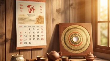 Cuốn lịch vạn niên và la bàn phong thủy giúp chọn ngày tốt cho tuổi dậu khởi sự thành công