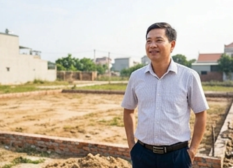 Văn khấn động thổ khi mượn tuổi: Bài cúng và thủ tục chuộc nhà 1 Người đàn ông khỏe mạnh đứng đại diện làm lễ khởi công xây nhà để mang lại vượng khí tốt