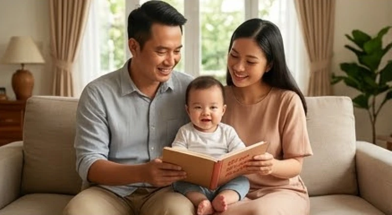 Đặt tên con sinh năm Bính Thân 2016: Chuẩn Hán-Việt, hợp mệnh 3 Gia đình êm ấm nhờ việc chọn tên đệm làm cầu nối ngũ hành giữa cha mẹ và con cái
