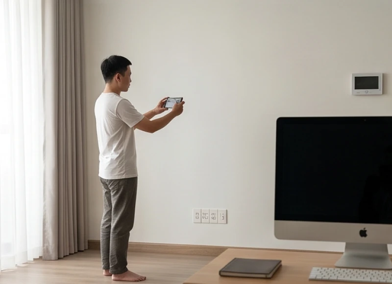 Hướng bàn học hợp tuổi Thìn: chuẩn Bát Trạch Nam Nữ & tự đo 5 Người đo la bàn đứng cách xa các thiết bị điện tử và ổ cắm để tránh nhiễu từ trường