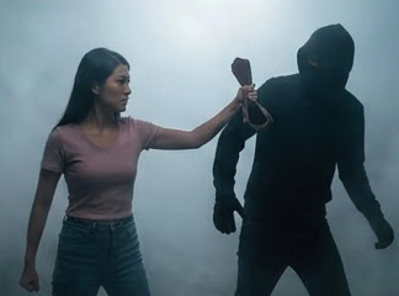 Mơ thấy bị trộm cướp là điềm gì? Giải mã và cách hóa giải 6 Người phụ nữ kiên quyết nắm chặt tay tên trộm và giành lại tài sản trong bối cảnh giấc mộng mơ hồ