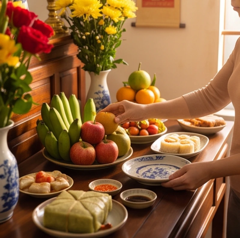 Văn khấn mùng 2 Tết: Trình tự bài cúng các ban đúng nghi lễ 1 Mâm cúng và các bước chuẩn bị cho lễ cúng mùng 2 Tết truyền thống