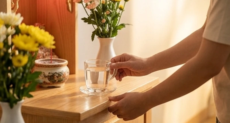 Văn khấn bán hàng hàng ngày: Mẫu bài cúng siêu ngắn dễ thuộc 1 Người chủ cửa hàng đang cẩn thận chuẩn bị mâm cúng tinh khiết trước khi đọc bài văn khấn bán hàng hàng ngày