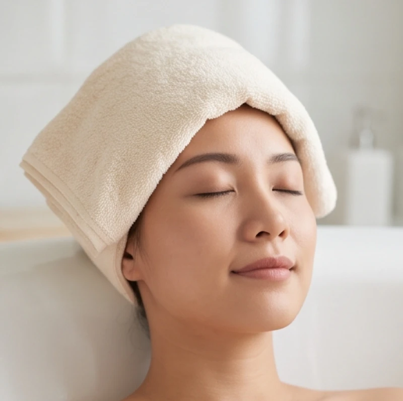 Giật mắt là điềm gì? Bảng tra 24h nam nữ & cách khắc phục 7 Thao tác đắp chiếc khăn ấm lên vùng mắt để làm giãn nở các vi mạch máu đang căng tức mệt mỏi