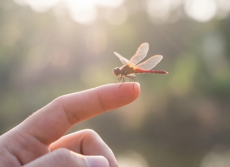 Mơ thấy chuồn chuồn: Điềm báo, bảng số may mắn & mẹo hóa giải 1 Một chú chuồn chuồn thanh mảnh nhẹ nhàng đáp xuống đầu ngón tay mang theo năng lượng phong thủy
