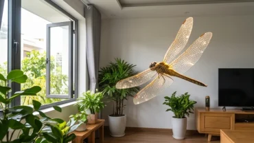 Một chú chuồn chuồn vỗ cánh bay vào phòng khách, mang theo thông điệp giải mã chuồn chuồn vào nhà là điềm gì.