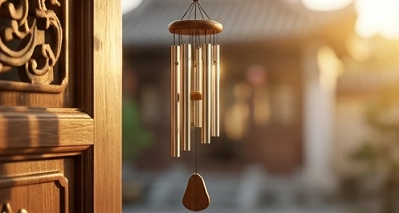 Tứ hành xung tuổi Sửu: Đánh giá nạp âm và quy tắc hóa giải 6 Chuông gió kim loại sáu ống treo trước cửa nhà giúp tiêu hao bớt năng lượng hành Thổ bảo thủ