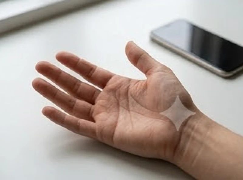 Tư thế xòe bàn tay tự nhiên dưới ánh sáng hắt chéo để cung cấp dữ liệu hình ảnh chuẩn xác cho AI